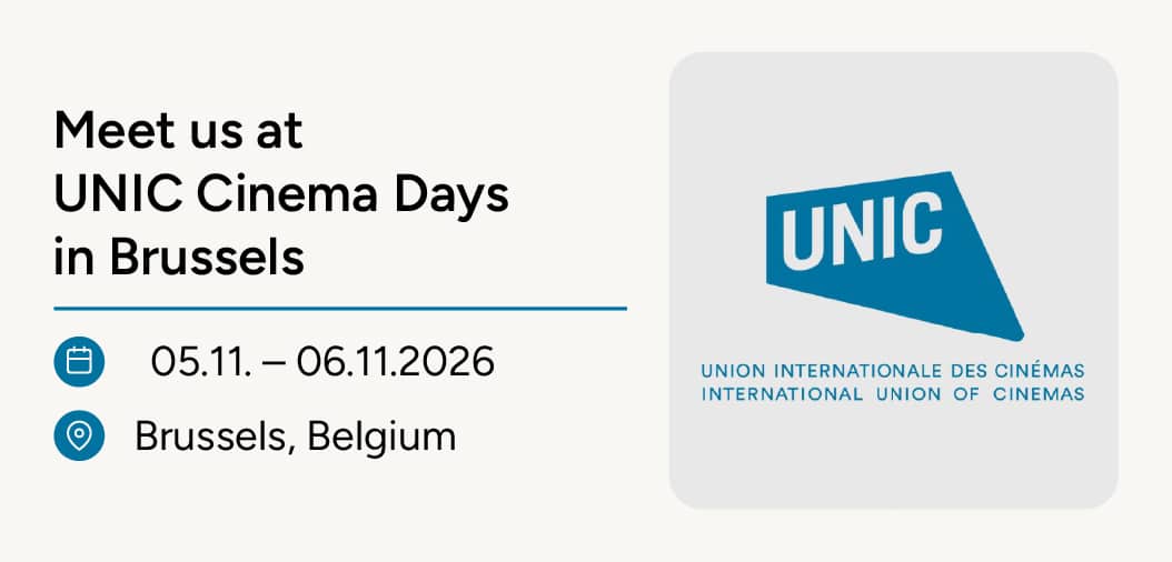 Meet us at UNIC Cinema Days 2026, 5-6 November in Brussels